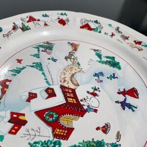 2905 FARBERWARE WHITE CHRISTMAS DINNER PLATES, DESIGNED BY KATHERINE BABANOVSKY